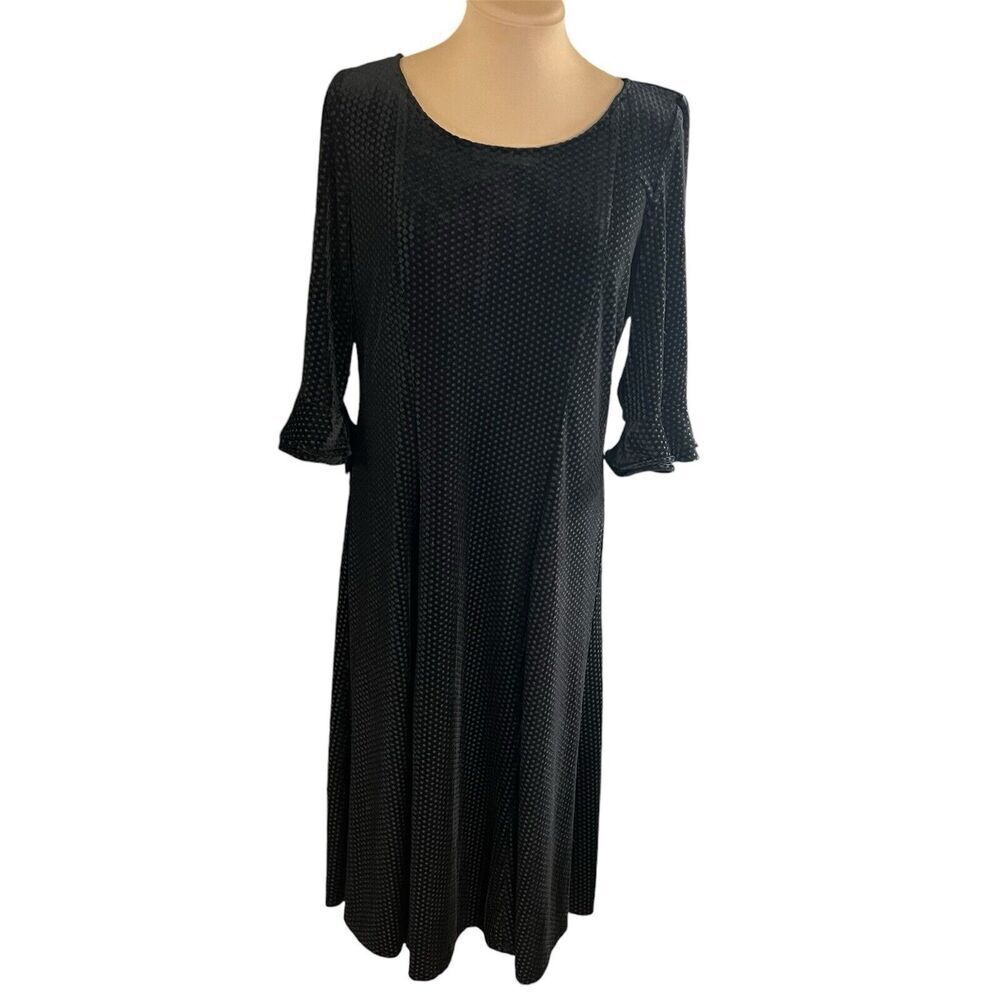 NorthStyle SZ 12 Polka Dot Velvet Dress Whimsigoth Witchy Fairy Grunge Party